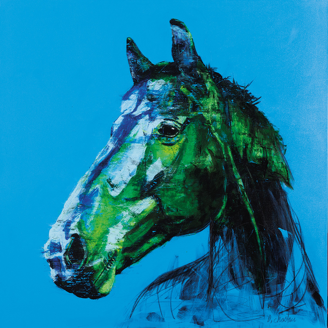 Cheval bleu 03