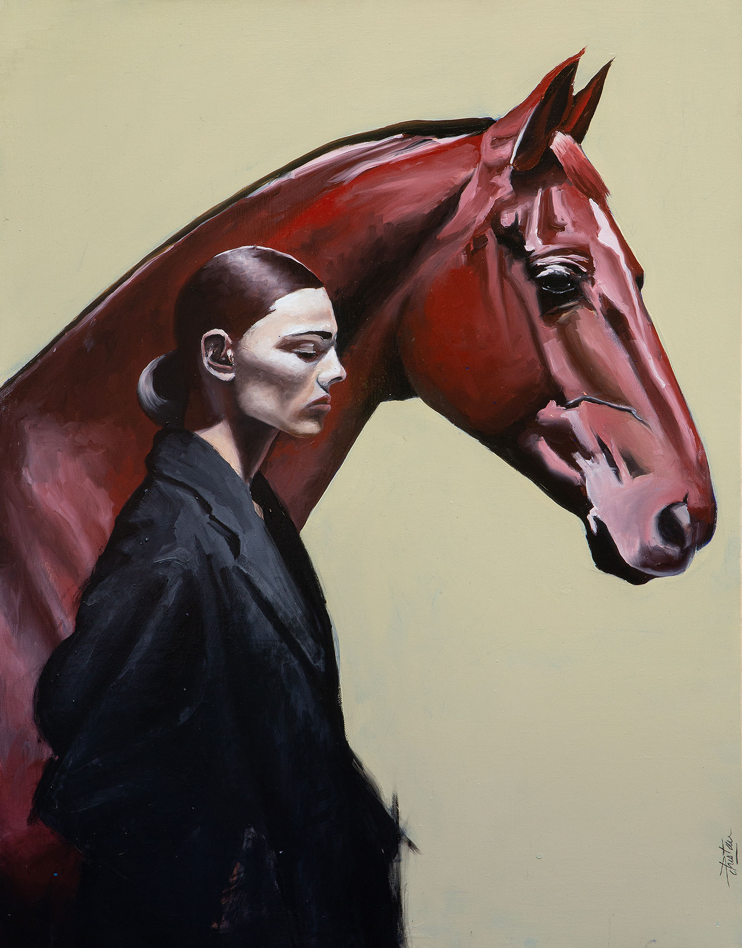 Femme et cheval 01